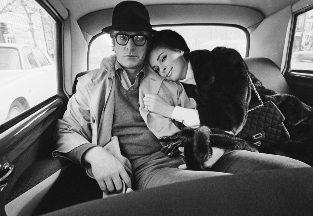 Michael Caine with Swedish actress Camilla, 1966.