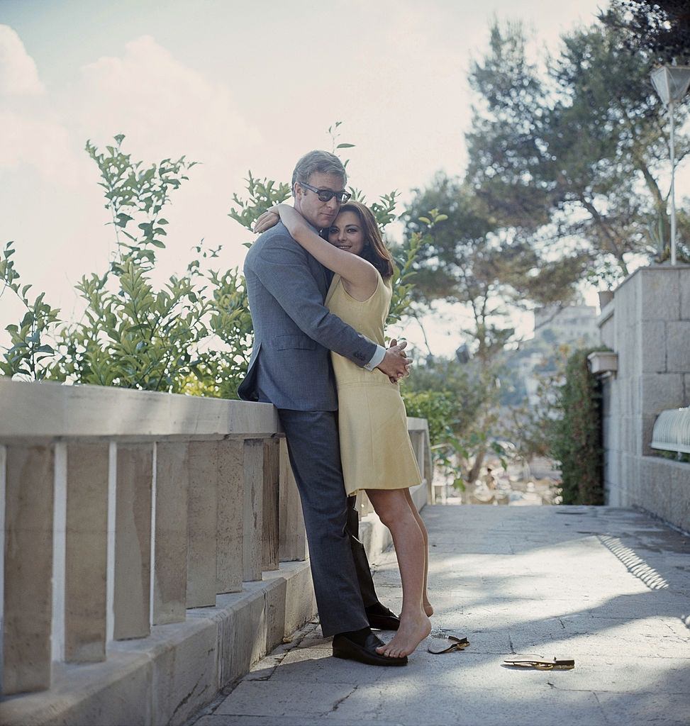 Michael Caine with actress Giovanna Ralli in the film 'Deadfall', 1968.