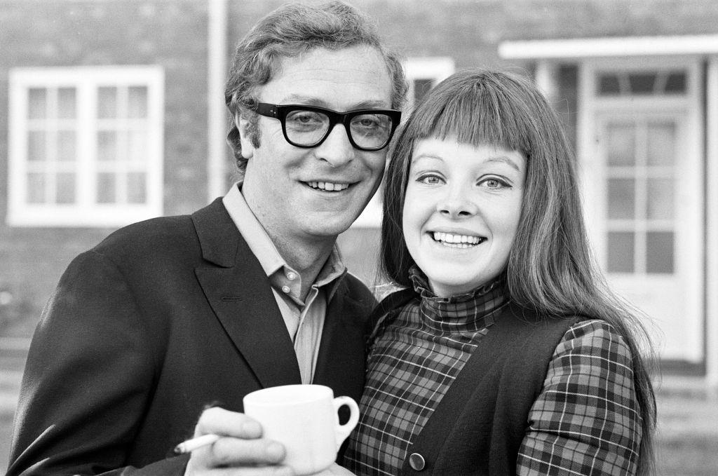 Michael Caine with actress Anna Calder-Marshall, 1968.