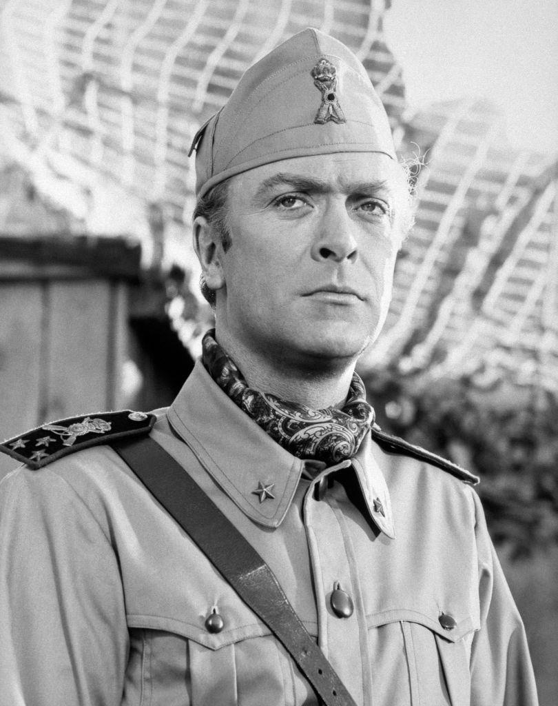 Michael Caine dressed as an Italian leader in the movie 'Play Dirty', 1968.