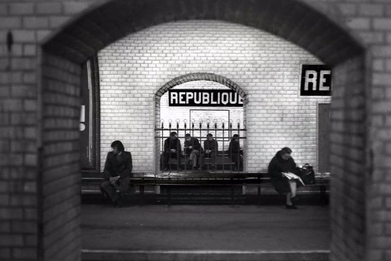 Metro Republique, Paris, 1971