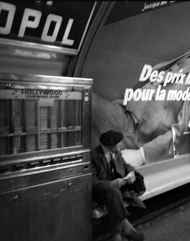 Paris Metro station Reaumur Sebastopol, 1978