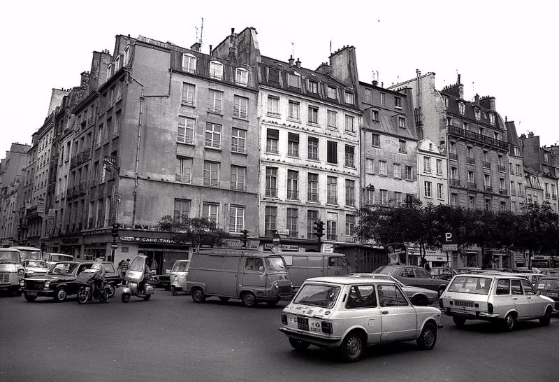 Rue aux Ours and rue Saint Martin, Paris, 1978