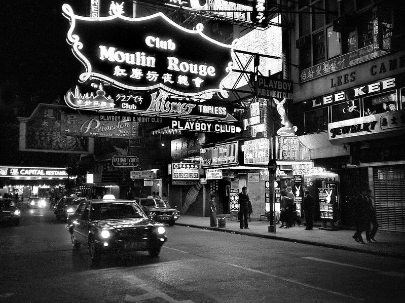 Playboy Club in Kowloon, Hong Kong, 1986.