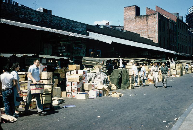 Faneuil Hall Market, Boston, Massachusetts. June 1957