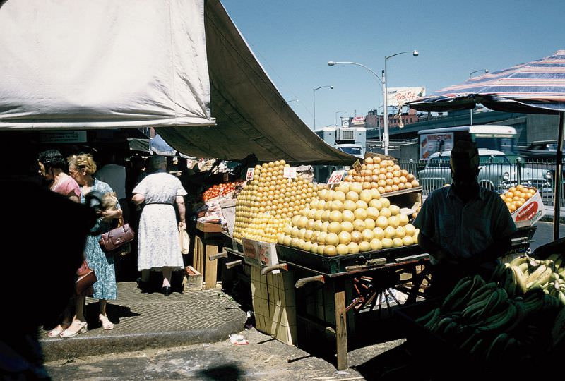 Faneuil Hall Market, Boston, Massachusetts. June 1957