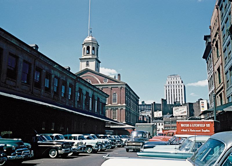 Faneuil Hall, Boston, Massachusetts. June 1957