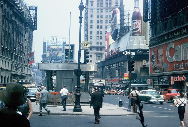 Times Square, well before the cleanup, New York. November 1959