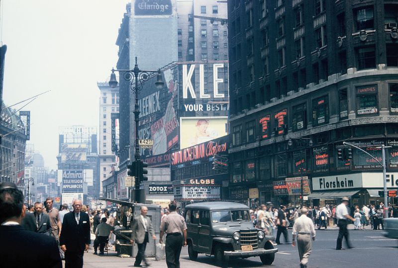 Times Square, well before the cleanup, New York. November 1959