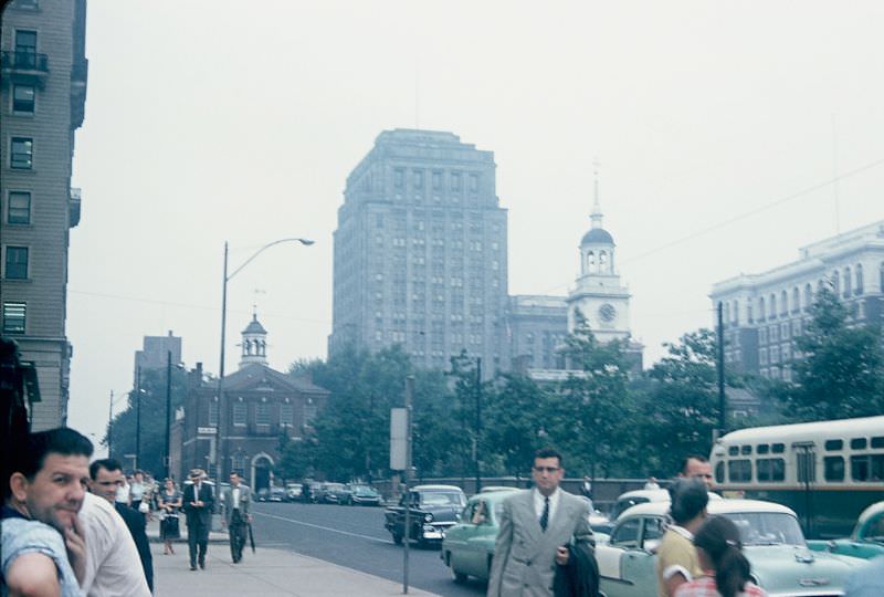 Independence Square, Philadelphia, Pennsylvania. July 1959