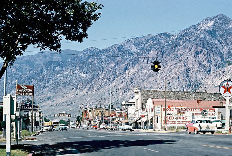Main street, Brigham, Utah. July 1956