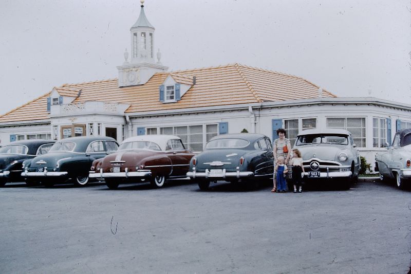 In front of Howard Johnson's at Ft. Wayne, Indiana. May 1951