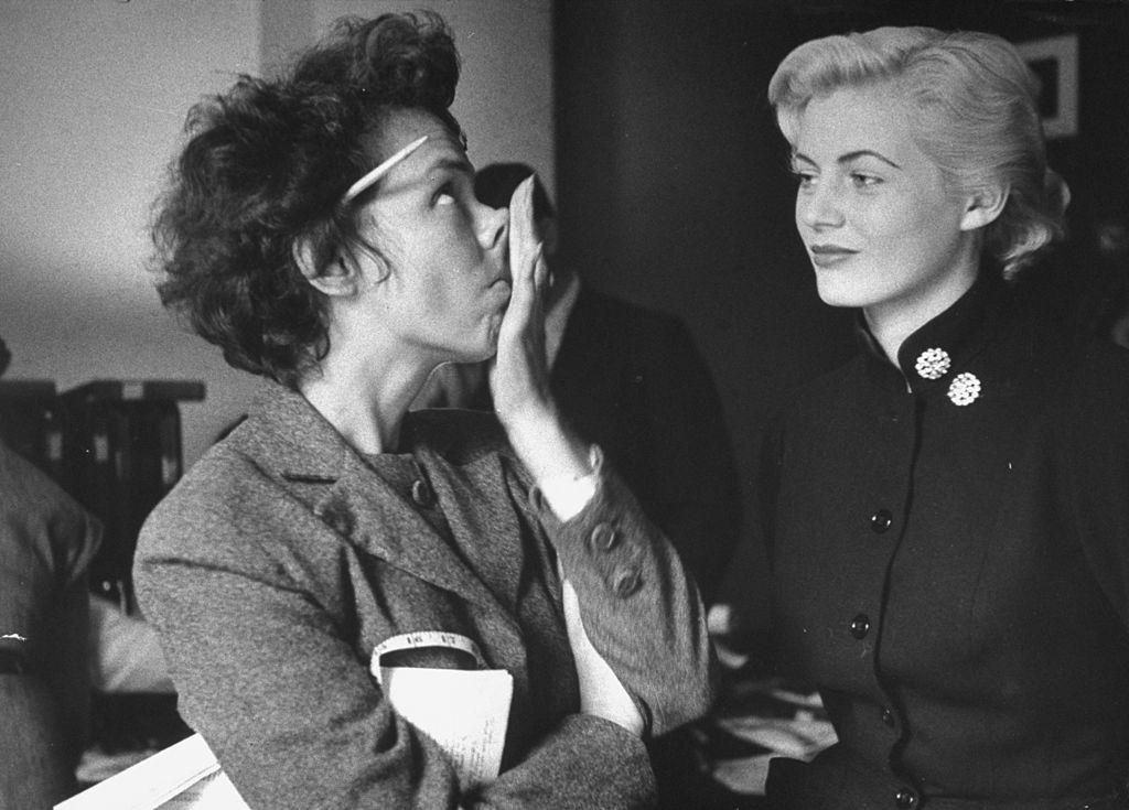 Anita Ekberg with Eileen Ford, 1951.