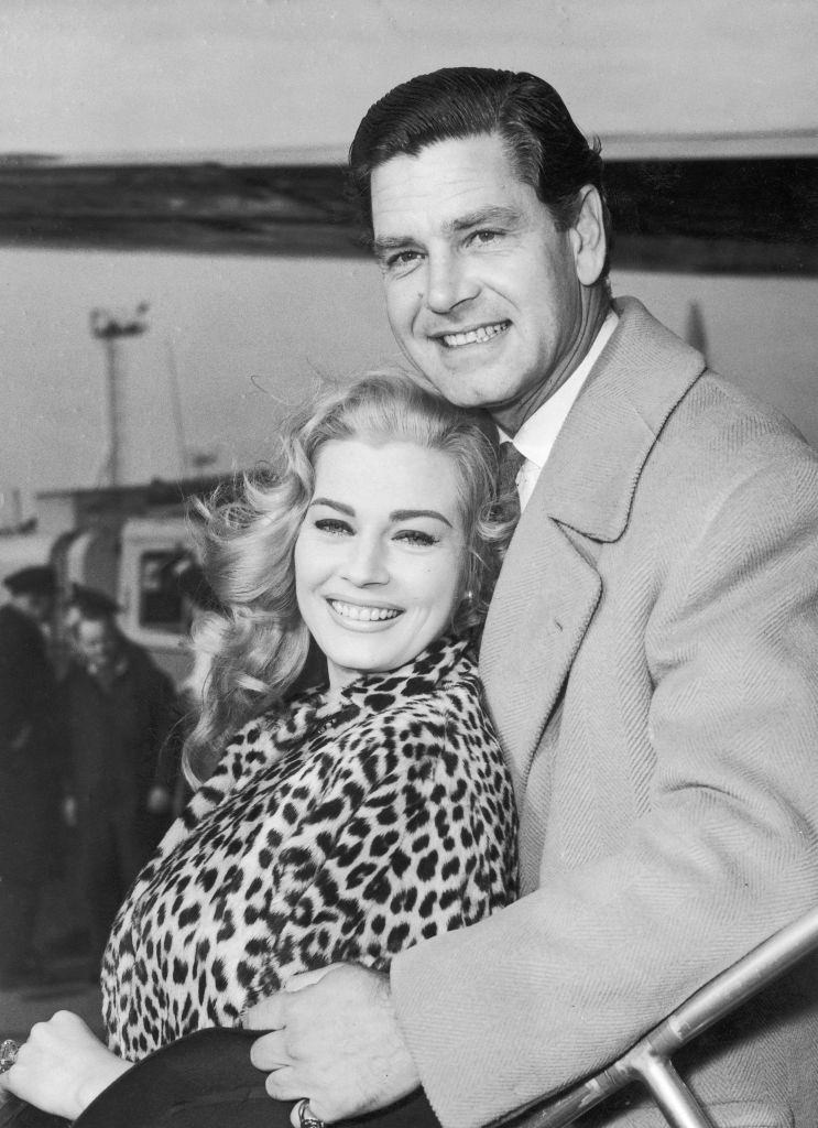 Anita Ekberg with her first Husband Anthony Steel.