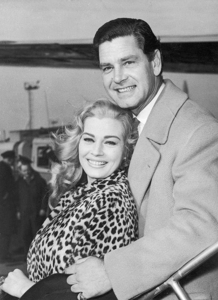 Anita Ekberg with her first Husband Anthony Steel.