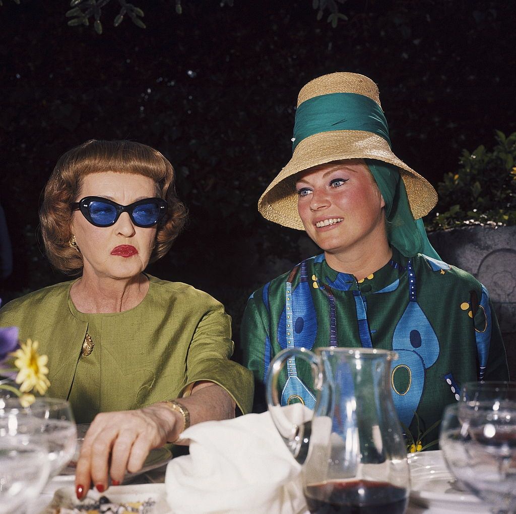 Anita Ekberg with Bette Davis at the 16Th Cannes Film Festival 1963.