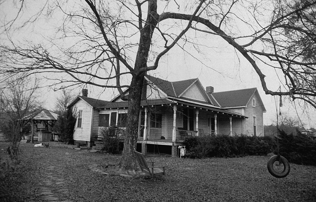 The rental home where Ann Elizabeth Hodges and her husband lived when she was struck by a meteorite that fell through the ceiling, Sylacauga, Alabama.