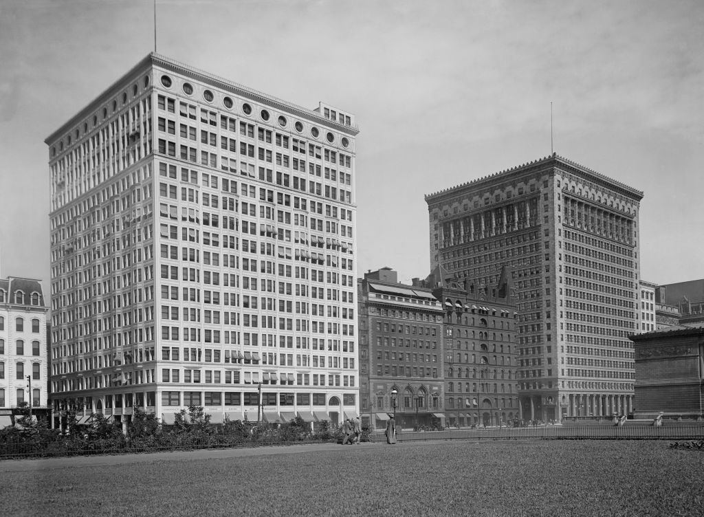 Railway Exchange and Gas Buildings. Chicago circa 1913.