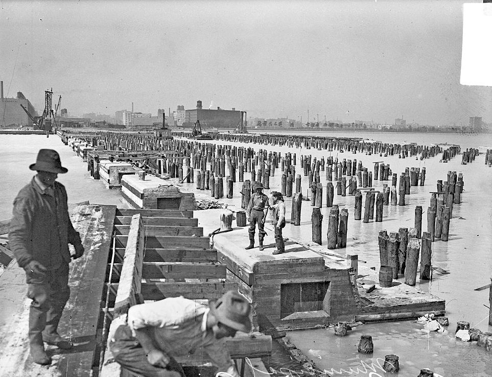 Edward Hines Lumber Company yard. Chicago circa 1914.