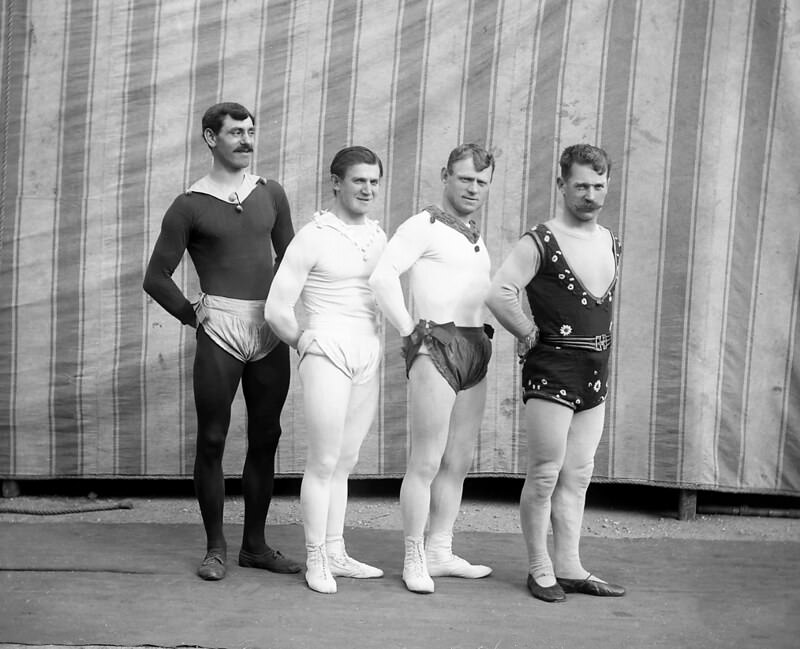 Male entertainers of Duffy's circus. 1911.