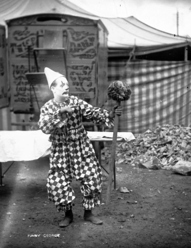 Funny George', the Clown of Duffy's Circus, 1911.