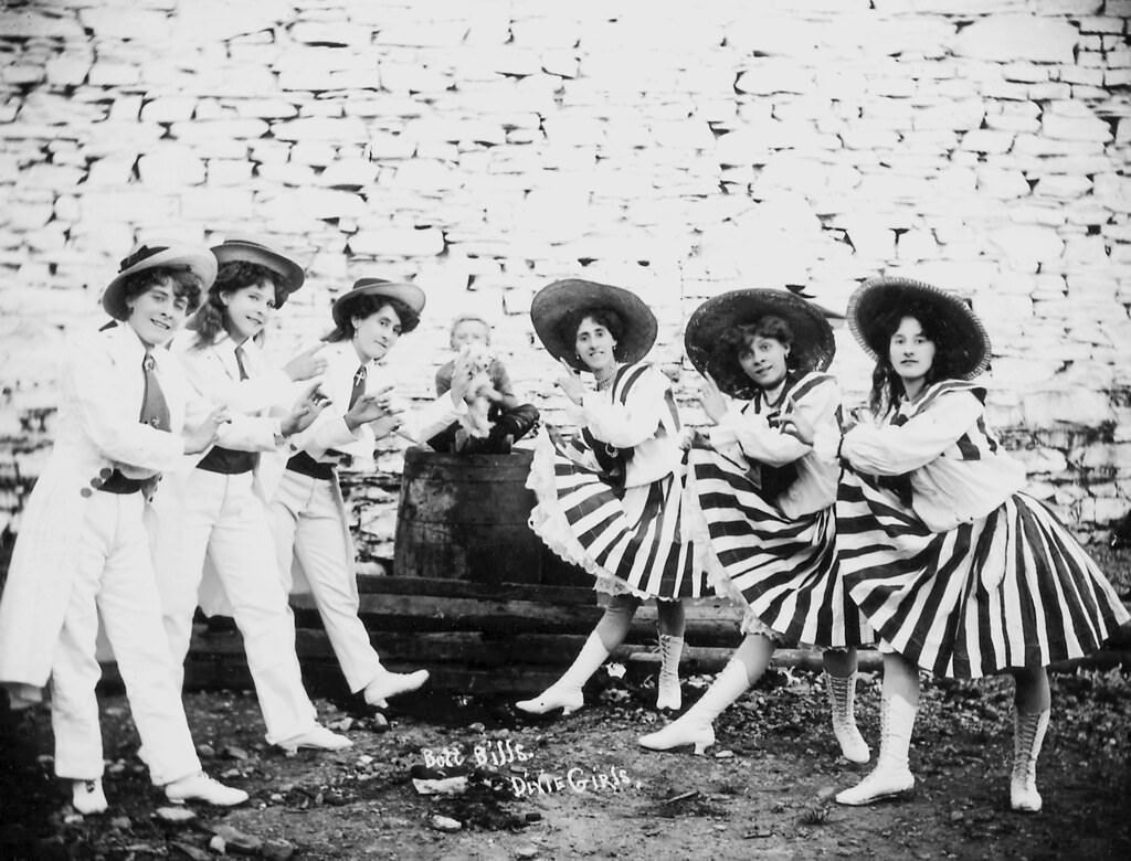 The Dixie Girls of Buff Bill's Circus, 1910.