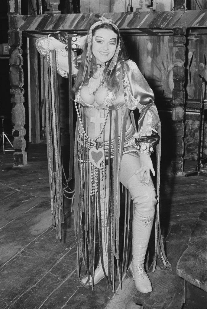 Dana Gillespie dressed in stage costume on 13th January 1971.