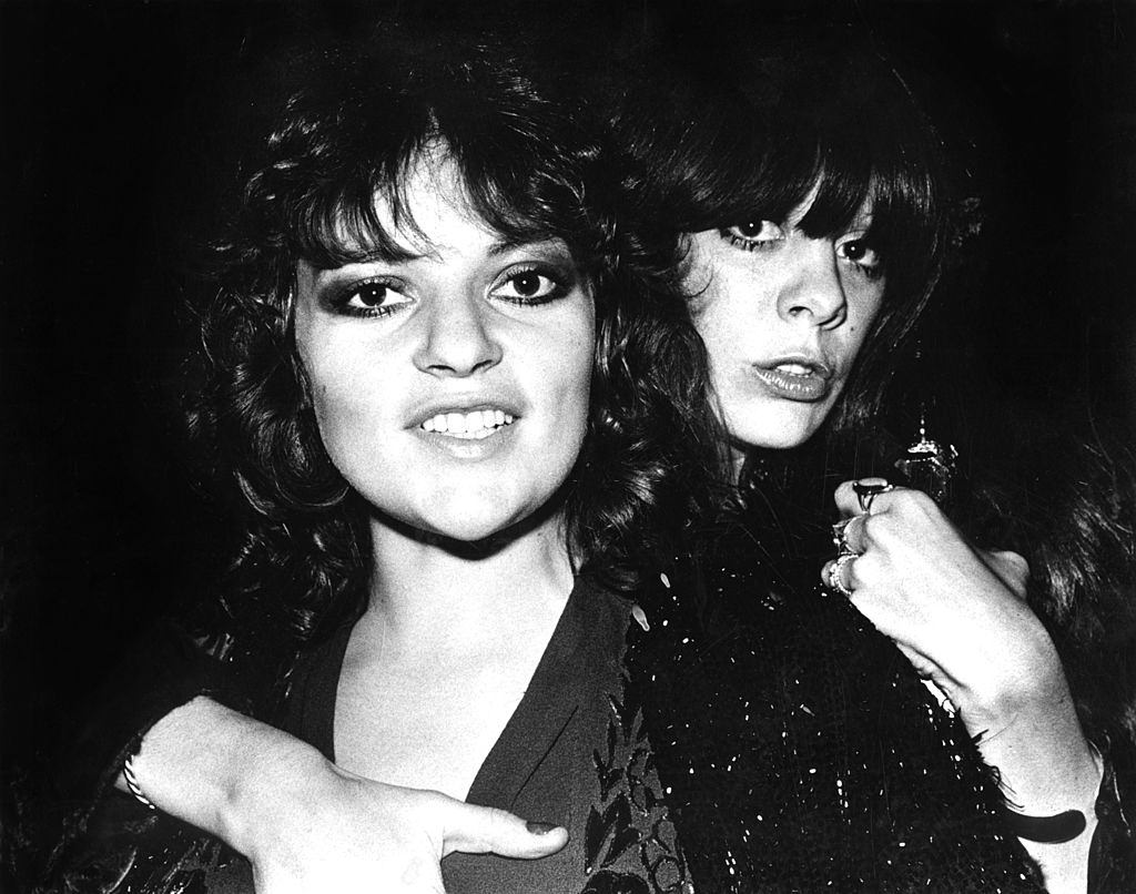 Dana Gillespie with her friend at Hilversum, Netherlands in 1973