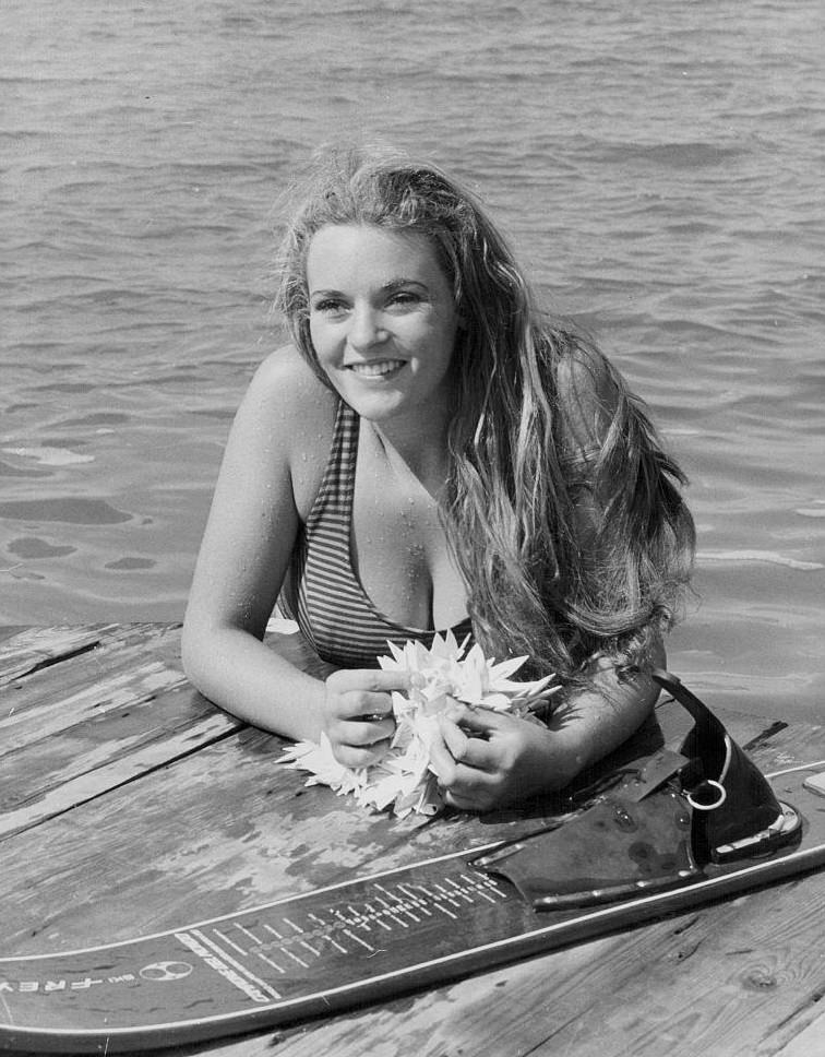 Dana Gillespie at Junior Water Ski Championships, 1966.