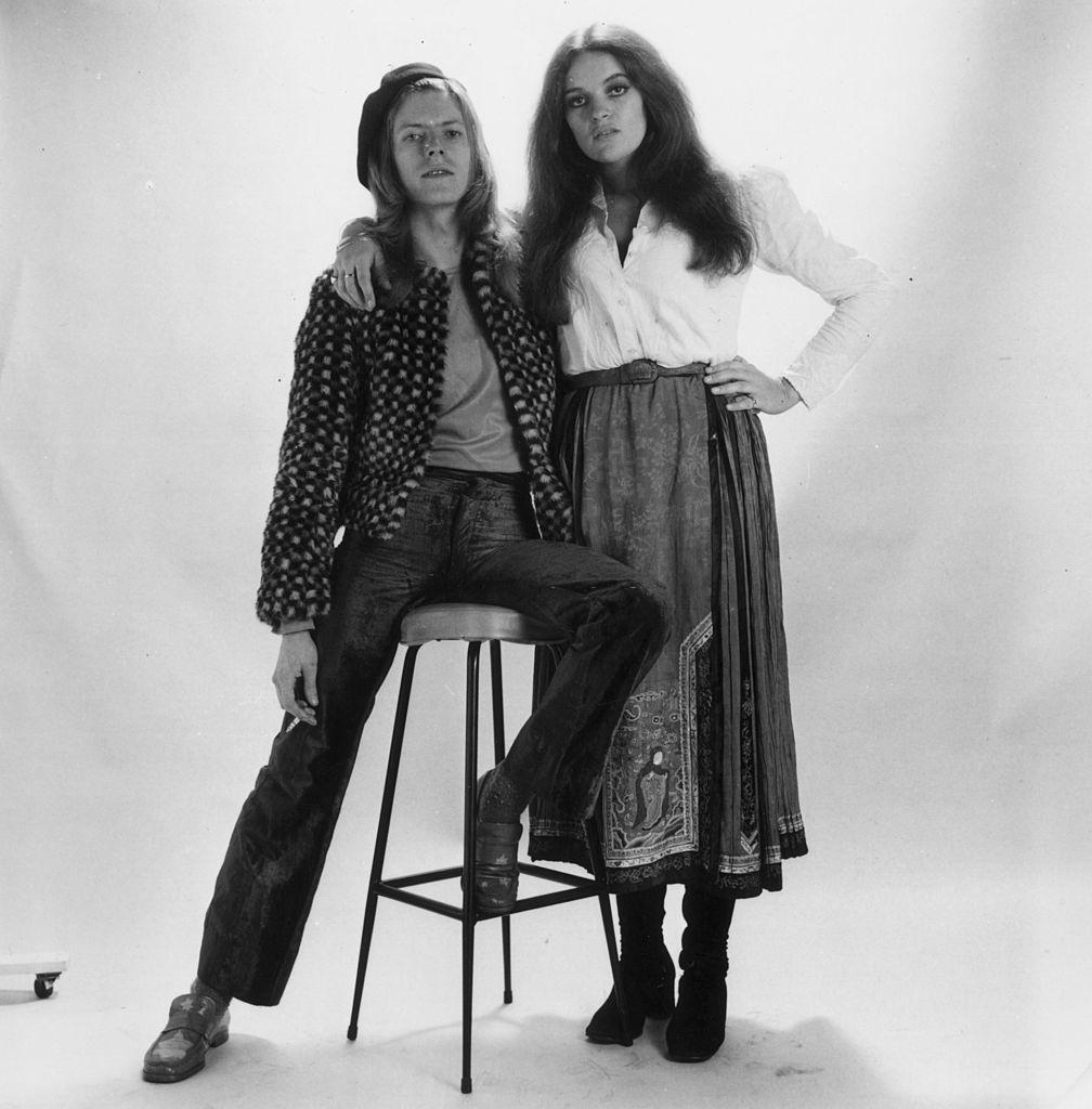 Dana Gillespie with David Bowie, 1971.