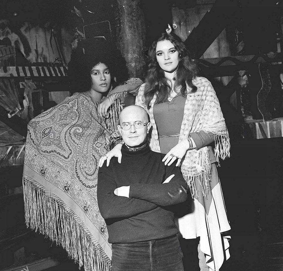 Dana Gillespie with Jack Good and Marsha Hunt, 1971