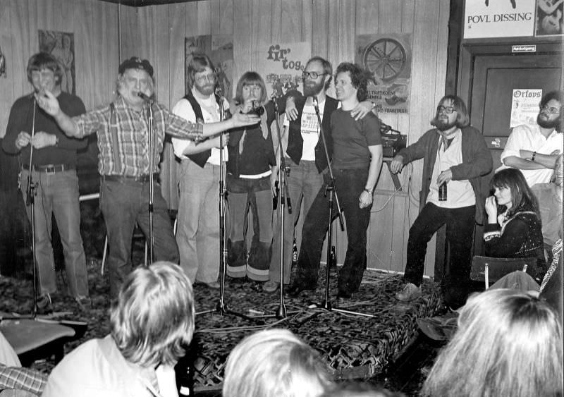 Ole Bager and friends, April 1978