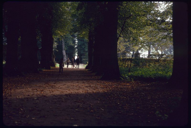 In the park around Egeskov Castle, Funen Island, 1966