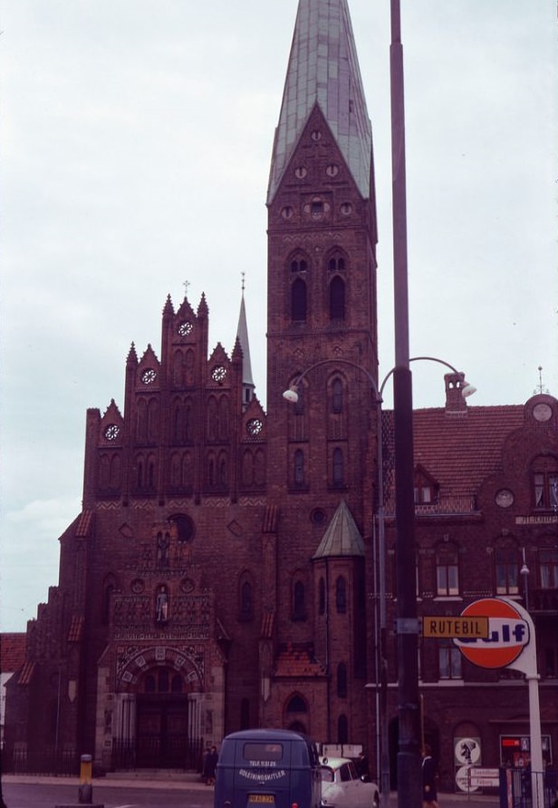 St. Alban's Church, Odense, Funen Island, 1966