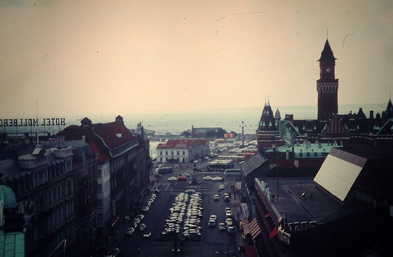 View from the Town Hall in Copenhagen, 1966