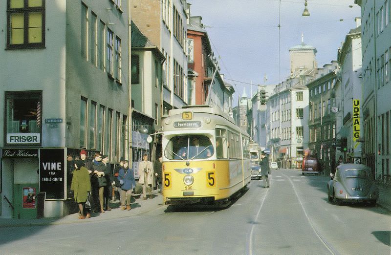 Rådhusstræde Street, Copenhagen, 1968