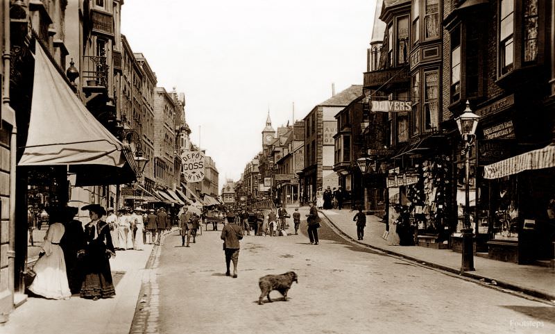High Street, Ilfracombe, Devon, circa 1905