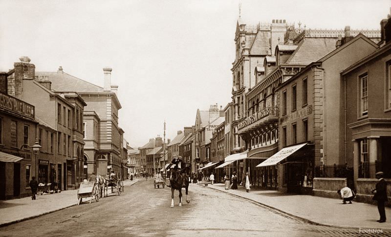 Boutport Street, Barnstaple, Devon, circa 1910s