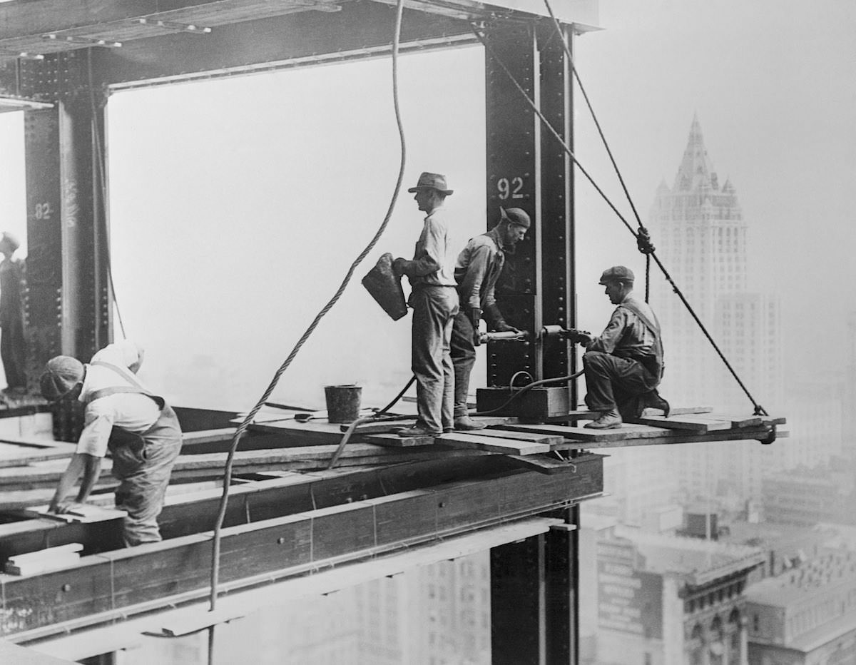 Empire State Building under. Sept. 29, 1930