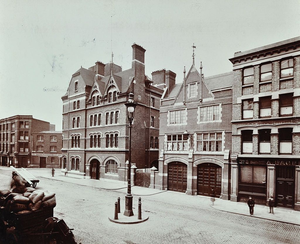 Whitechapel Fire Station, Commercial Road, Stepney, London, 1902