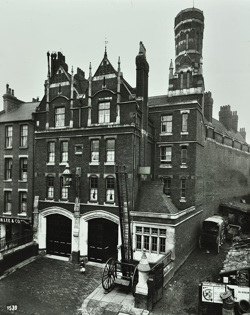 Kentish Town Fire Station, No 3a Fortress Walk, St Pancras, London, 1903.