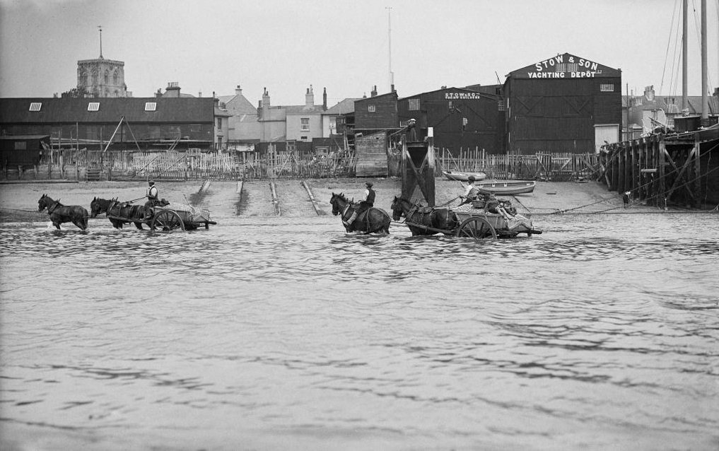 Shoreham harbour, Shoreham-by-Sea, West Sussex, 1905