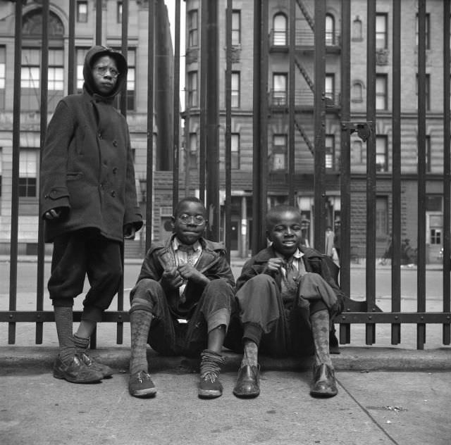 Boy sitting, 1943.