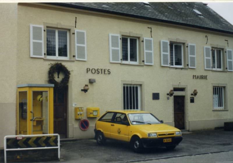 Arsdorf Post Office and town hall, Luxembourg. May 1995