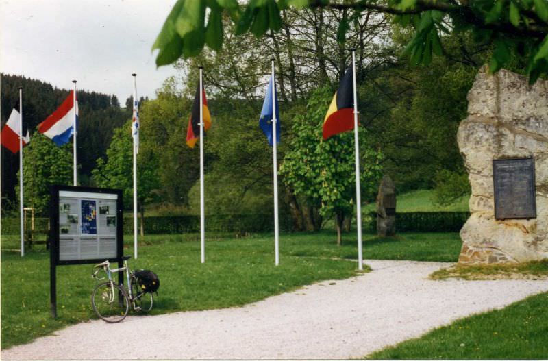 EU triple point - Belgium Luxembourg Germany. May 1955
