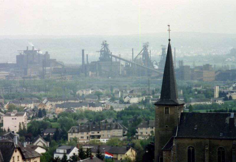 Belval steel works, Luxembourg. May 1995