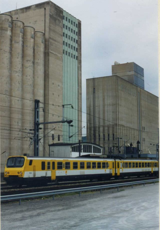 SNCF electric multiple unit at Mersch, Luxembourg. May 1995