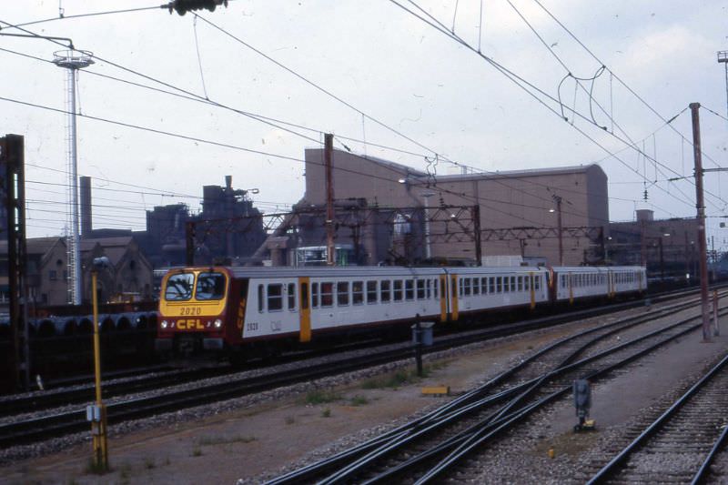 CFL 2020 electric train and steelworks, 1995