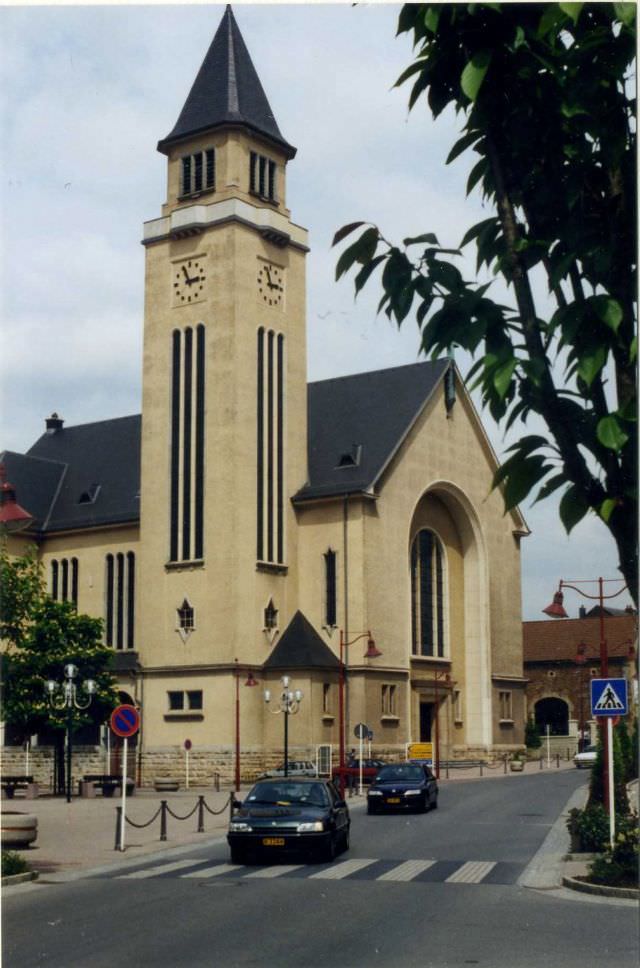 Church in Schifflange, Luxembourg. May 1995