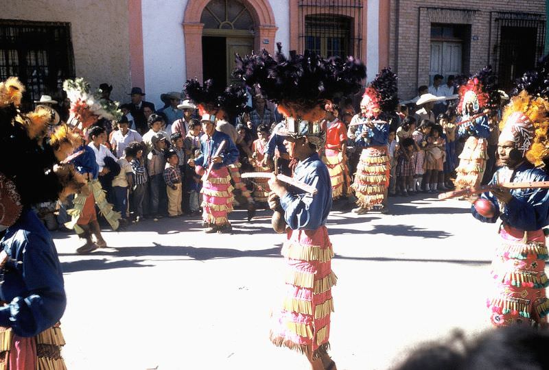 Dancers at Festival of Guadalupe, Saltillo. December 1958